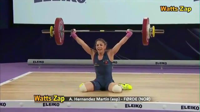 She's a Lady, Weightlifting, Barbell, Tom Jones, She's A Lady, Watts Zap, Eurosport, Sports