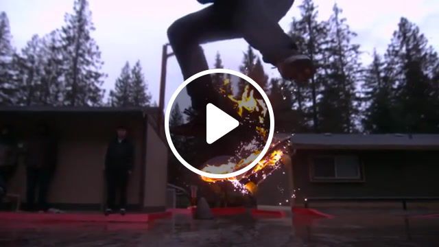 Sk8 on fire, beyond slow motion, slow mo, slow motion, ghost, skateboard fire, skate, sports, rain, trick, fire, skateboarding, extreme sports, skateboard, extreme. #0