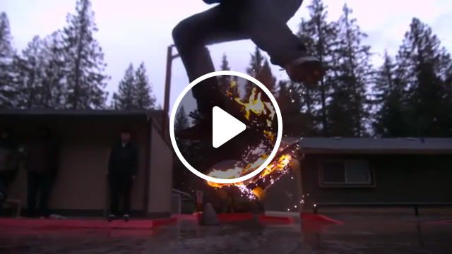 Sk8 on fire, beyond slow motion, slow mo, slow motion, ghost, skateboard fire, skate, sports, rain, trick, fire, skateboarding, extreme sports, skateboard, extreme. #1