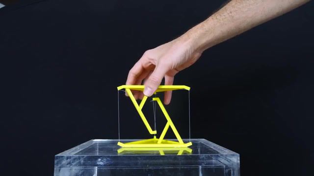 Fake or Real Floating Table Held Up By Only Strings, Tensegrity, Impossible Structure, Tensile Table, The Action Lab, Action Lab, Tensegrity Model, Tension Suspension Tensegrity, Science Technology