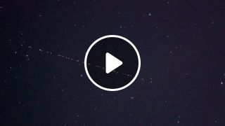 Spacex starlink satellite train