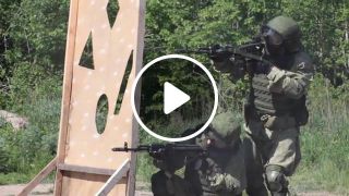 Training of the first female team of special forces ZVO on practical shooting in Russia