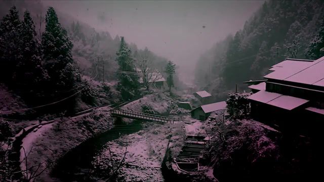 Dark snow - Video & GIFs | snow,winter,japan,nature,witch house,nature travel