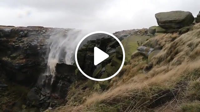 Kinder downfall is blown back up by high winds, biological substance, gale, tornado, peak district, waterfall, gonzalo, derbyshire, kinder scout, kinder downfall, kinder, weather, wind, storm, f stop press, fsp, nature travel. #0