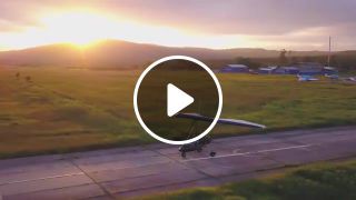 Primorsky Krai, Novonezhino Flying at sunset