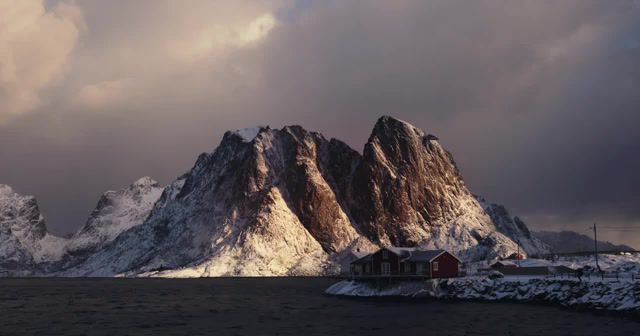 The lofoten islands, Fjords, Aerial, Drone, Moskenes, Henningsvaer, Hamnoy, Winter, Lofoten, Landscape, Norway, Nature Travel