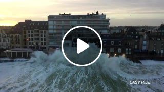 Drone in storm France