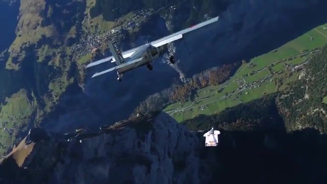 Flying feeling, Red Bull, Wingsuit, Asap Rocky, Extreme, Mountains, French, Nature Travel