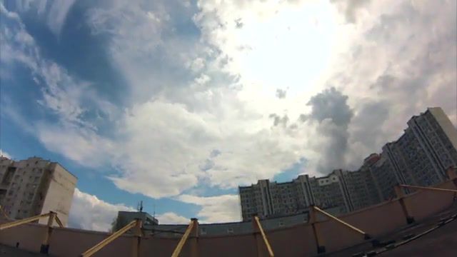 You can look at the clouds always, nature, clouds, city, live, krosia slight days, gopro, go pro, empty roof, around nobody, synthwave, 360, nature travel.