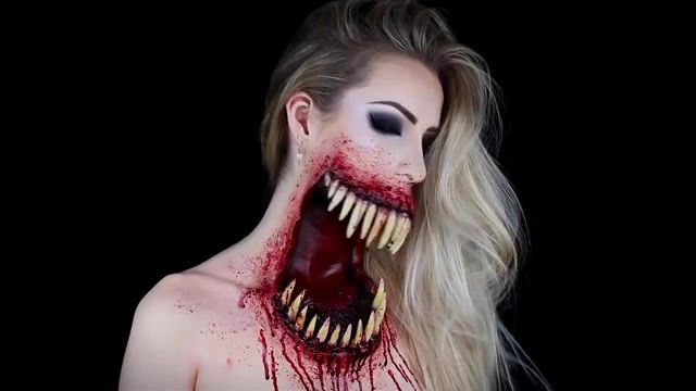 Giant mouth monster, makeup, cosplay, girl, mouth, monster, fear, halloween, cosplay girls, horror, horror movie, bear mccreary, the governor, the walking dead, the pulse, pulse, walking dead, the walking dead the pulse, cosplay makeup, soundtrack, simple symphony, sfx, sfxmakeup, sfx makeup, fashion, fashion beauty.