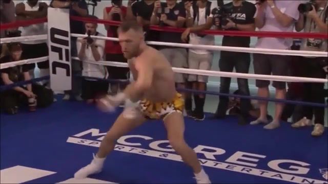 MCGREGOR warms up with weird arm swing and intense training regime, Conor, Mcgregor, Conor Mcgregor, Floyd Mayweather, Mayweather, Preparations, Intense Training, Intense, Training, Rigime, Ufc, Featherweight, Boxing, Ring, Legend, Super Fight, Mega Fight, Boxers, Preparation, Sports
