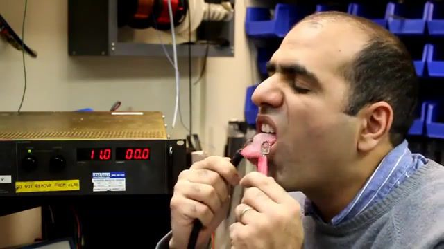 Do not completely trust the gauges on your instrument, electric shock, voltage, current, electronics, short circuit, zap, shock, electroboom, mehdi sadaghdar, mehdi, sadaghdar, touch, touch electricity, electricity, kill current, electric, danger, bender, reaction, futurama, random reactions, science technology.