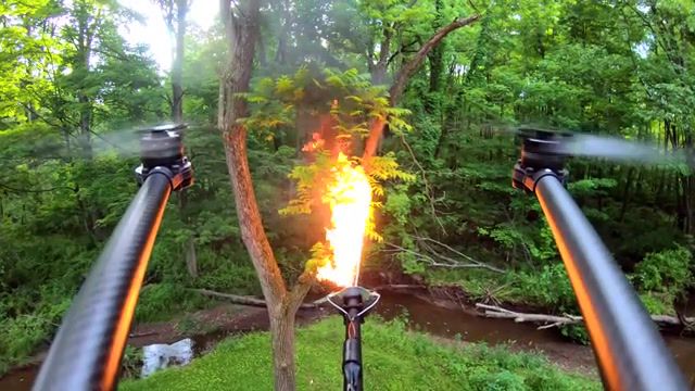 Throwflame Introducing the TF 19 Flamethrower Drone - Video & GIFs | throwflame,flamethrower,tf19,drone,uav,fire,science technology