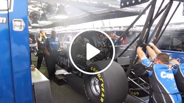 Top fuel engine warmup, science technology. #0