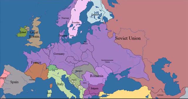 WW2 on map, Ww2, War, Soviet Union, Hitler Germany, History, Science Technology