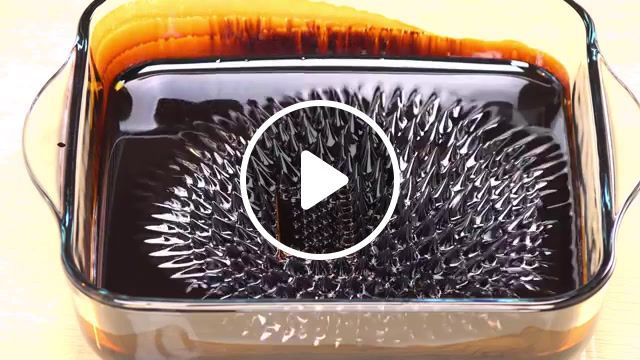 Monster magnet meets magnetic fluid, ferrofluid, neodymium, magnet, magnetic fluid, magnetic liquid, big, giant, large, spikes, magnetic field, experiment, n45, magnetite, scooter, music, experiens, science technology. #0
