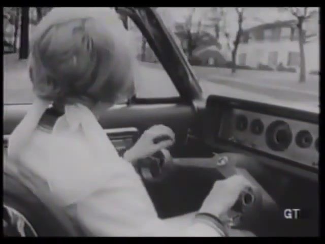 Ford promo film Experimental Wrist Twist steering control on a Mercury Park Lane convertible, Ford, Mercury, Lincoln, Experiment, Prototype, Dearborn, Michigan, Proving, Grounds, Test, Science Technology