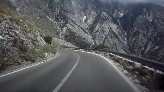 Awesome road along the sea in albania, albania country, dukat, amazing road, sea road, nice view, mountains, best, of the day, epic mazur, nature travel.