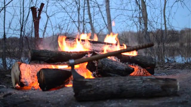 Campfire, Live, Cold Steel Frontier Hawk, Campfire, Nature Travel
