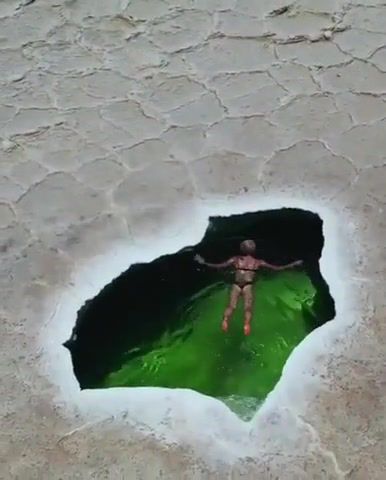 Desert pool, shot by earthvisuals, girl, bikini, swim, desert, pool, nature, alone, green, water, sky, pool girl, bikini girl.