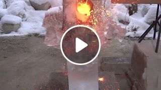 Do not pour LAVA on the huge ice bump. I did not expect it