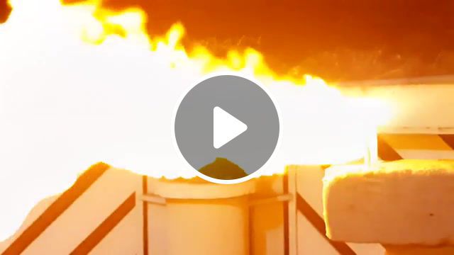 Fire wave, satisfying, fire, slow motion, deodorant spray, science technology. #0