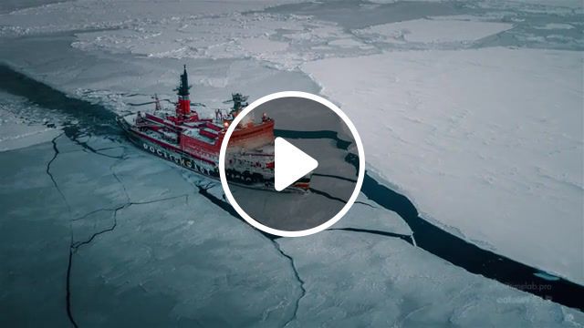 Nuclear icebreaker, russia, arctic, aerial, snow, ice, dji, inspire, drone, copter, moscow, nuclear, icebreaker. #0