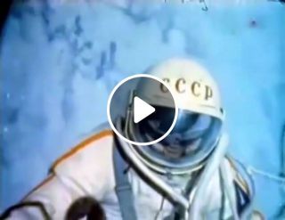 Rare color footage of first spacewalk, Alexey Leonov, March 18