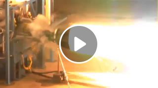 Rocket Thruster Test Fire