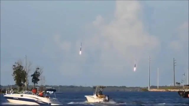 Spacex boosters landing, spacex, elon musk, falcon, future now, landing, omg, wtf, wow, science technology.