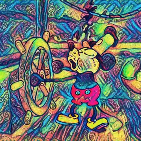 Hold on, Mickey Mouse, Psihodelic, Hold On, Cartoons