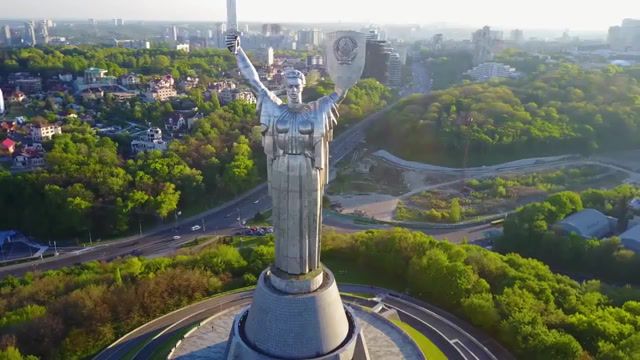The Motherland monument, Kiev, Motherland, Monument, Nature Travel