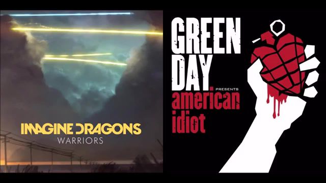 Warriors on Holiday Imagine Dragons vs. Green Day Mashup - Video & GIFs | green day,imagine dragons,warriors,holiday,original,mashup,oneboredjeu
