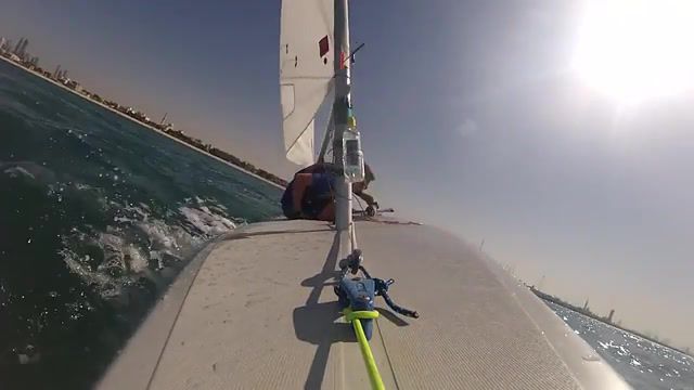 Laser sailing tack fail, fail, sailing.