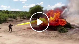 Real flamethrower vs. Not a Flamethrower by Elon Musk