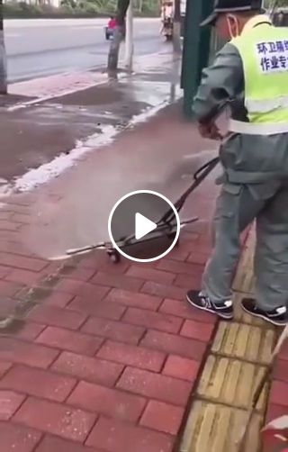 Washing the streets of China