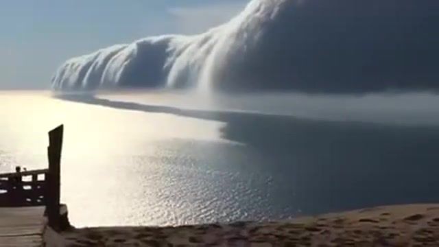 Roll clouds over lake michigan, Nature Travel