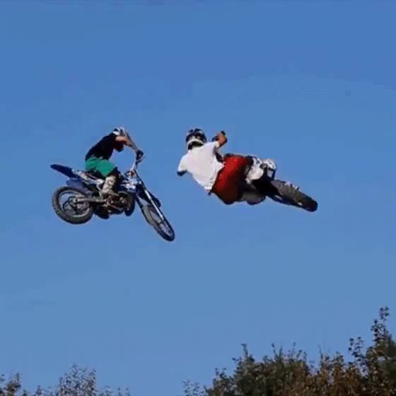 Flying bikers and clical music, Jump, Music, Clical, Cool, Fly, Moto, Bike, Air, Sports
