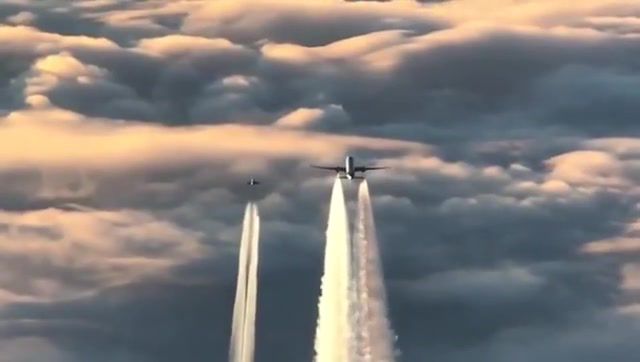 Intercepting, Aviation, The White Stripes Seven Nation Army The Glitch Mob Remix , Eurofighters, 777 300er, Intercepting, German Air Force, Ufo, Chemtrails, Edit Many Commenters Have Noted That At The 1min 30sec Mark Of The There Is A Small Dark O, Chemtrails Edit, Incredible Footage Of The German Air Force Intercepting A Jet Airways 777 300er Bound For London, Nature Travel