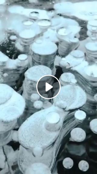 Mesmerized by the millions of frozen methane bubbles