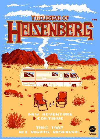 The Legend of Heisenberg, 8bit, 8 Bit, Gif, Pixel Art, Breaking Bad, Filippo Morini, Heisenberg, Legend