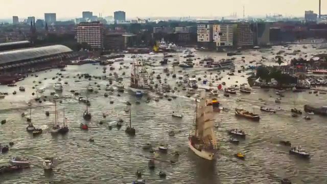Traffic in Amsterdam, Traffic, Boat, Ships, Time Lapse, Amsterdam, Nature Travel