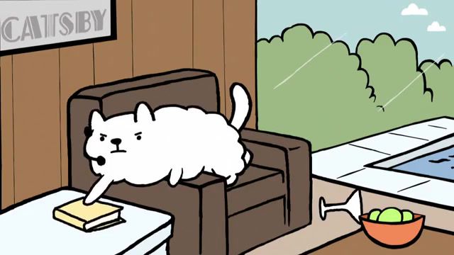 And so all my life - Video & GIFs | cat agent,kent osborne,george clooney,rug burn,rugburn,mondo,mini shows,animation,funny,kitty,kitten,parody,salvia,comedy,cat,agent,cats,adventure time,no surprises,music,cartoons