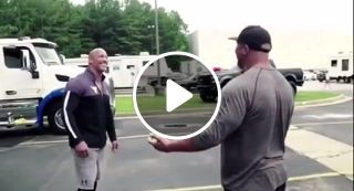 Dwayne johnson surprises his stunt double with a new truck