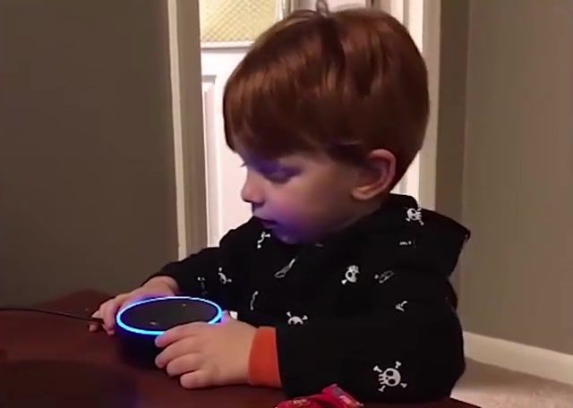 Exactly - Video & GIFs | alexa,kid,amazon,voice recognition,science technology