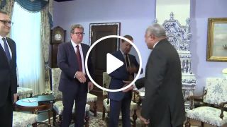 Fijian Prime Minister Voreqe Bainimarama meets Russian Prime Minister