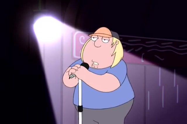 Too good to be true, cartoon, chris griffin, family guy, song, love, music.