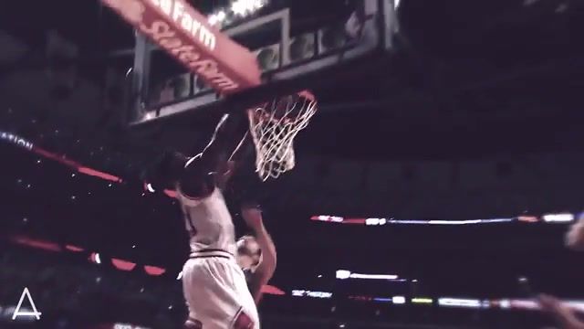 Jimmy butler overpowers pachulia for two handed jam, basketball, byasap, dunk, btudio, nba, sports.