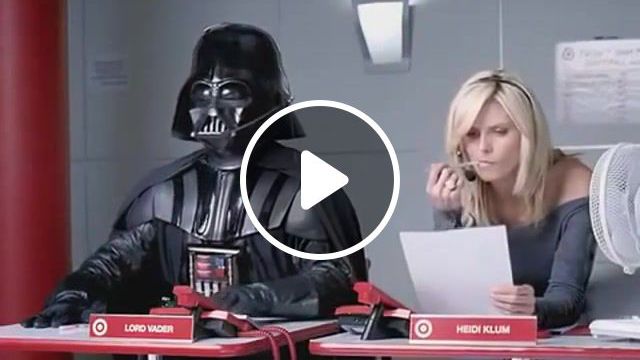 Breath, Girls, Star Wars, Sith Lord, Darth Vader Breathing, Breathing, Breathe, Beats Per Minute, Bit Per Second, Bpm, Bps, Telecenter, Commercial, Advert, Ad, Target, Celebs, Heidi Klum, Vader, Lord Vader, Darth Vader. #0