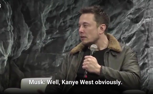 Elon Musk and Kanye West - Video & GIFs | elon musk,kanye west,elon,musk,kanye,west,spacex,tesla,tesla motors,inspiration,who are you inspired by,celebrity
